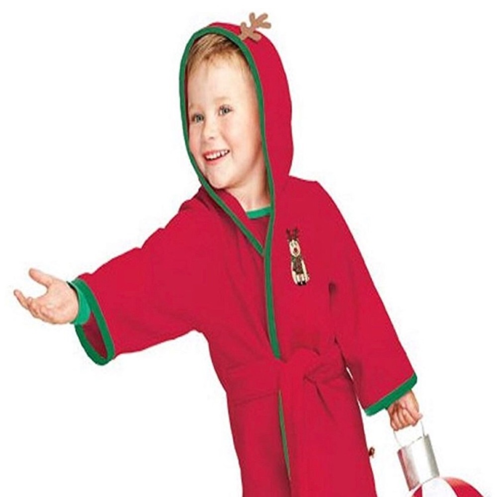 🌺3 for $15🌺Tiny Tillia by Avon red fleece robe